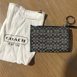 Coach Signature Key Pouch